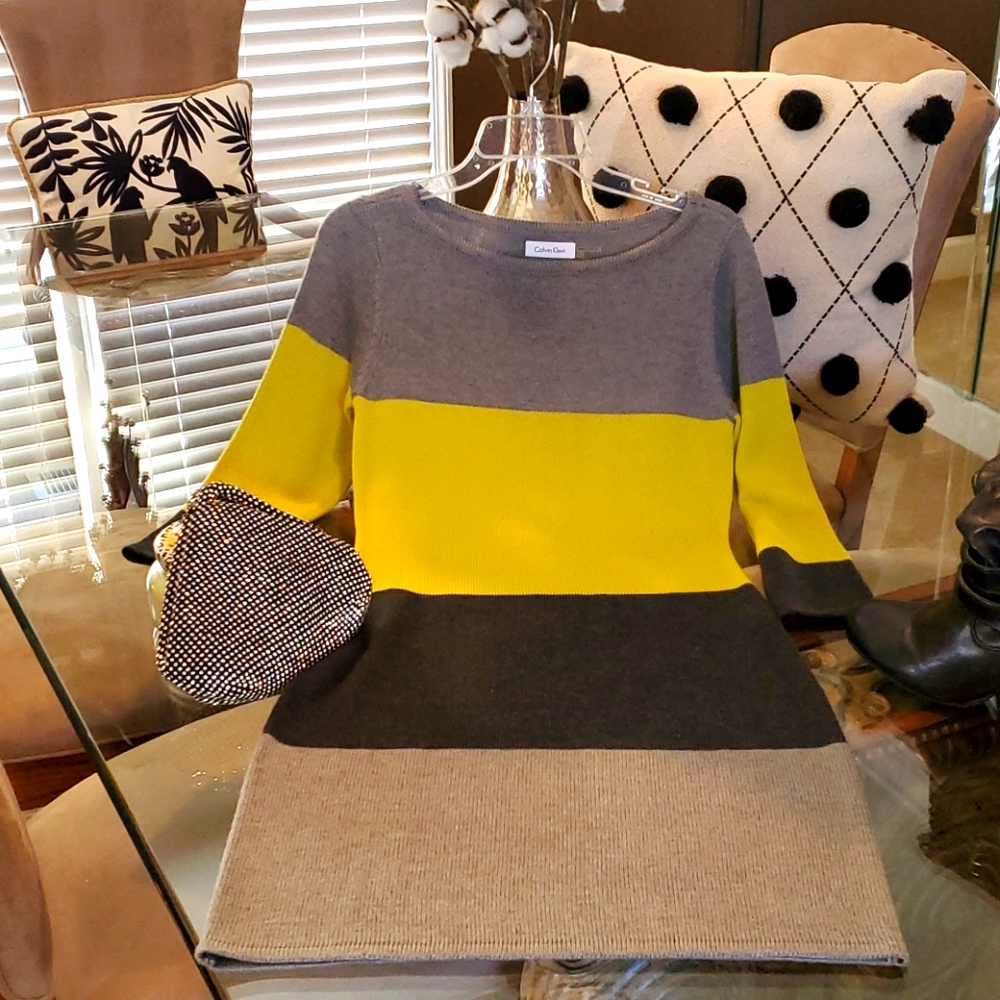 Calvin Klein multi color bold dress